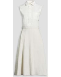 Thom Browne - Linen Midi Shirt Dress - Lyst