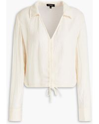 Monrow - Organic Cotton-gauze Shirt Dress - Lyst