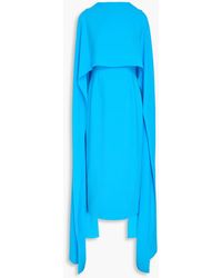ROKSANDA - Elina midikleid aus crêpe mit cape-effekt - Lyst