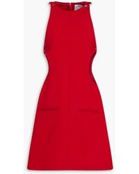 Courreges - Cutout Wool-blend Mini Dress - Lyst