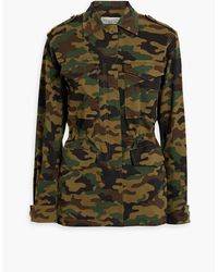 Nili Lotan - Wren Camouflage-print Cotton-blend Twill Jacket - Lyst
