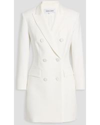 Veronica Beard - Elianna Crepe Mini Tuxedo Dress - Lyst