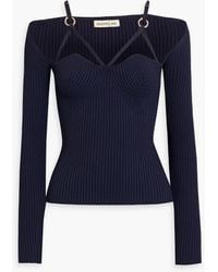 Nicholas - Janine Ring-embellished Ribbed-knit Top - Lyst