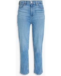 PAIGE - Cindy hoch sitzende jeans mit geradem bein - Lyst