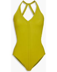 Rick Owens - Cutout Halterneck Swimsuit - Lyst