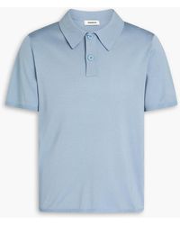 Sandro - Knitted Polo Shirt - Lyst