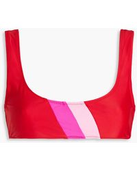 Solid & Striped - The Elle Color-block Bikini Top - Lyst