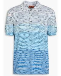 Missoni - Poloshirt aus baumwolle in space-dye-optik - Lyst