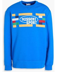 Missoni - Embroidered Printed French Cotton-terry Sweatshirt - Lyst