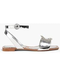 Alexandre Birman - Madelina Summer Embellished Mirrored-leather Sandals - Lyst