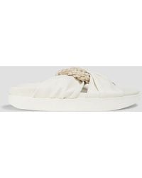 Zimmermann - Braided Cord And Leather Sandals - Lyst