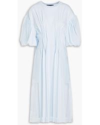 Simone Rocha - Layered Pintucked Tulle And Cotton-jersey Dress - Lyst