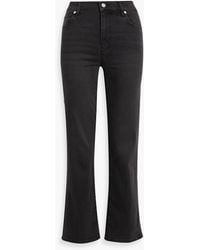 FRAME - Le Sleek Straight High-Rise Straight-Leg Jeans - Lyst