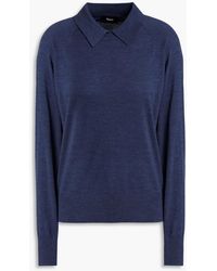 Theory - Mélange Merino Wool-blend Sweater - Lyst