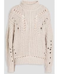 Isabel Marant - Jarren Ribbed And Pointelle-knit Turtleneck Sweater - Lyst