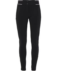 Sandro Striped Jersey Skinny-leg Trousers Black