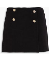 Claudie Pierlot - Skirt-Effect Lyocell-Blend Crepe Shorts - Lyst