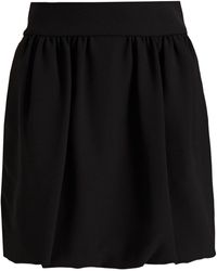 RED Valentino - Gathered Stretch-crepe Mini Skirt - Lyst