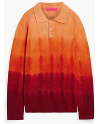The Elder Statesman - Pullover aus kaschmir mit polokragen und gradient-dye - Lyst