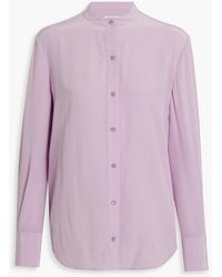 Equipment - Leonee Washed-silk Shirt - Lyst
