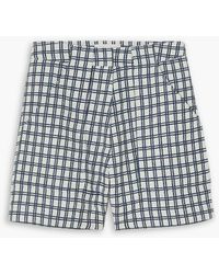Lisa Marie Fernandez - Shorts aus bouclé-jacquard aus einer baumwollmischung mit karomuster - Lyst