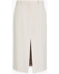 Theory - Crepe Midi Skirt - Lyst