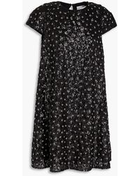 Claudie Pierlot - Minikleid aus georgette mit verzierung - Lyst