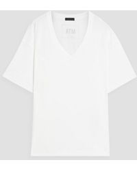 ATM - Cotton-jersey T-shirt - Lyst