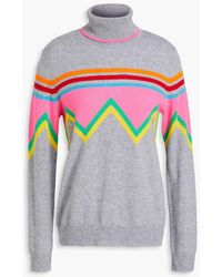 Chinti & Parker - Intarsia Wool And Cashmere-blend Turtleneck Sweater - Lyst
