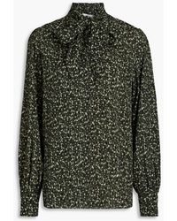Officine Generale - Sibylle Printed Crepe Blouse - Lyst