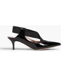 Gianvito Rossi - Syrah Patent-leather Slingback Pumps - Lyst