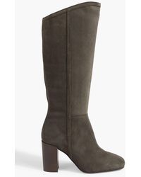 Iris & Ink - Coral Suede Knee Boots - Lyst