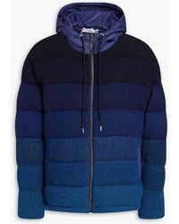 Missoni - Dégradé Quilted Bouclé-knit Hooded Down Jacket - Lyst