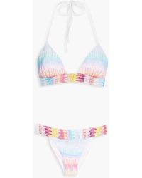 Missoni - Crochet-knit Halterneck Bikini - Lyst
