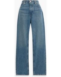 PAIGE - Billy Cropped High-Rise Straight-Leg Jeans - Lyst