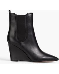 Veronica Beard - Leather Wedge Ankle Boots - Lyst
