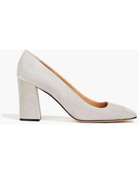 Sergio Rossi - Royal Vernice Patent Leather-trimmed Suede Pumps - Lyst