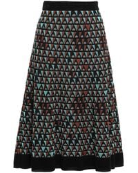 M Missoni Jacquard-knit Skirt - Black