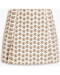 Tory Burch - Dandelion Printed Cotton-poplin Mini Dress - Lyst