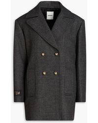 Sandro - Coat Virgin Wool - Lyst