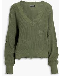 SER.O.YA - Distressed Cotton Sweater - Lyst