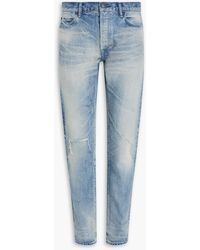 John Elliott - Jeans mit schmalem bein aus ausgewaschenem denim in distressed-optik - Lyst