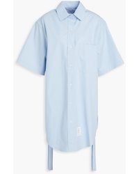 Thom Browne - Cotton-poplin Mini Shirt Dress - Lyst