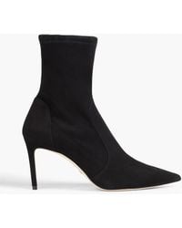 Stuart Weitzman - Stuart 85 Suede Ankle Boots - Lyst