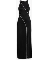 Galvan London - Crystal-embellished Stretch-knit Gown - Lyst