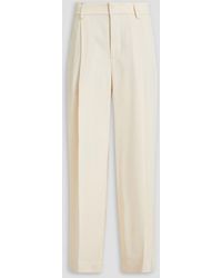 Vince - Pleated Twill Wide-leg Pants - Lyst