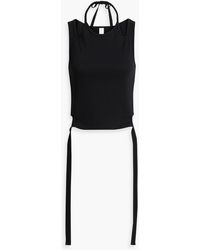 Dion Lee - Cutout Ribbed Cotton-blend Top - Lyst
