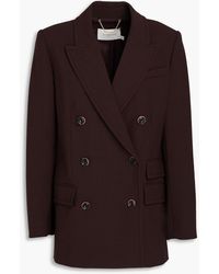 Zimmermann - Double-breasted Crepe Blazer - Lyst