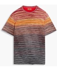 Missoni - T-shirt aus baumwoll-jersey in space-dye-optik - Lyst