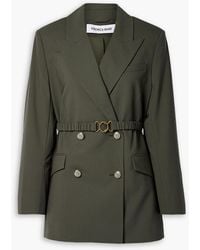 Veronica Beard - Hutchinson Dickey Grain De Poudre Wool-blend Blazer - Lyst